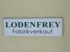 Lodenfrey in Mnchen weier Leuchtkasten mit LED Beleuchtung und Acryl Rahmen
